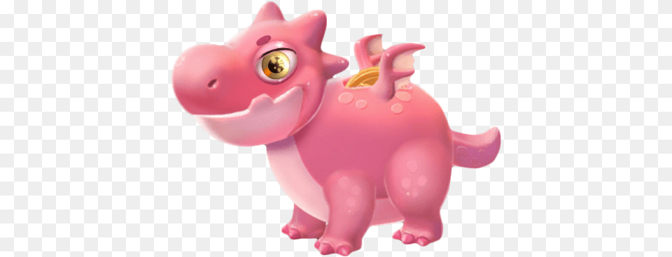 Piggy Bank Dragon Dragon Mania Legends Wiki Animal Figure, Piggy Bank, Mammal, Pig Free Png Download