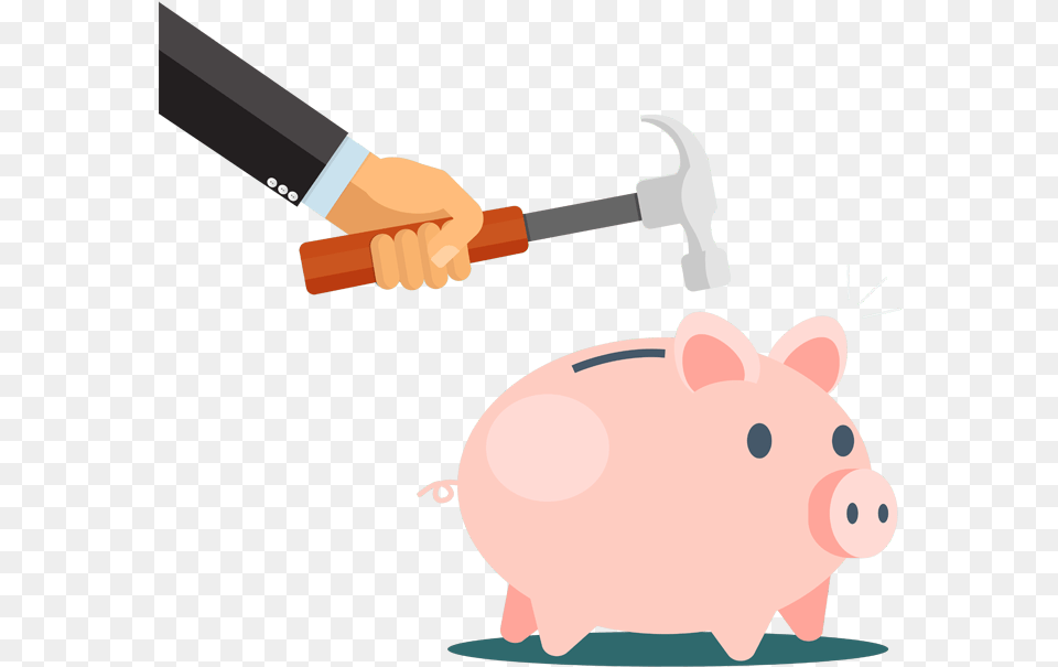 Piggy Bank Hairways Cartoon, Animal, Mammal, Pig, Piggy Bank Free Png