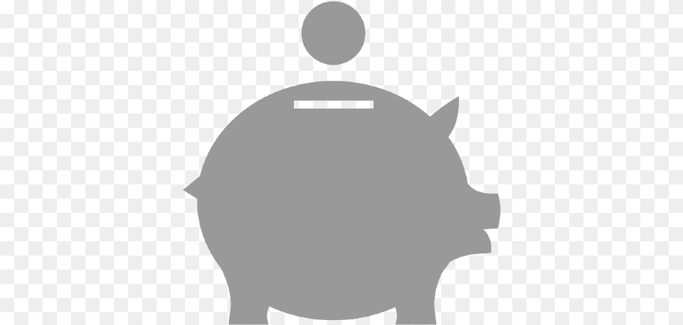 Piggy Bank Icon Grey Piggy Bank Icon, Piggy Bank, Stencil Png Image