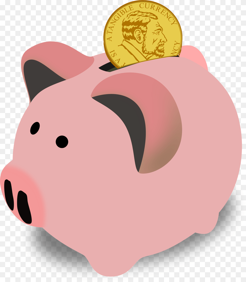 Piggy Bank Library Clip Art Piggy Bank, Piggy Bank, Face, Head, Person Free Png Download