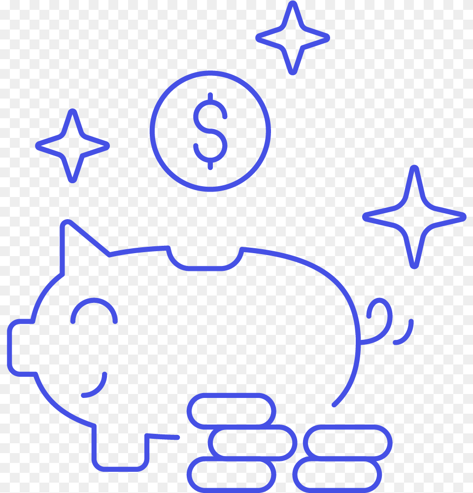 Piggy Bank Money Saving, Blackboard, Symbol Png