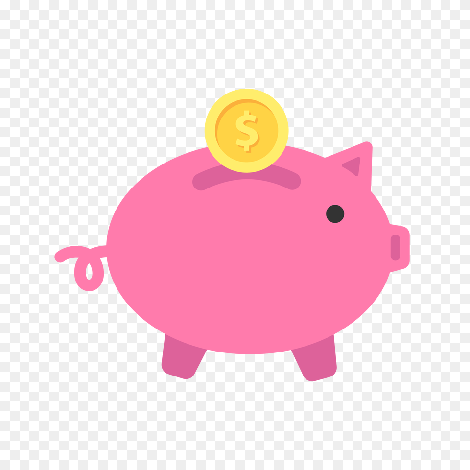 Piggy Bank Or Savings Flat Icon Vector, Piggy Bank, Animal, Fish, Sea Life Png