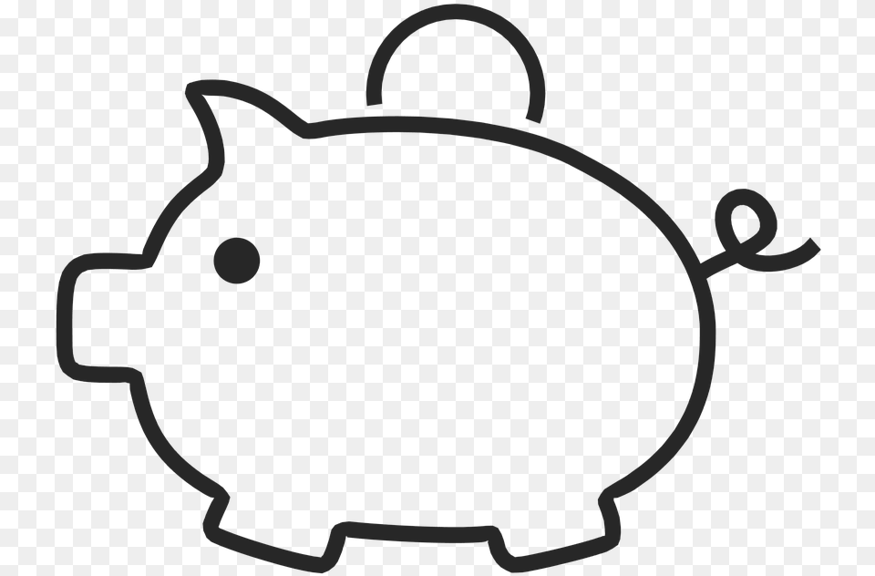 Piggy Bank Outline, Piggy Bank, Device, Grass, Lawn Png