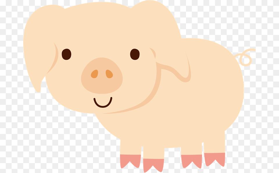 Piggy Bank Pig Pig Pork Cartoon, Baby, Person, Animal, Mammal Free Png