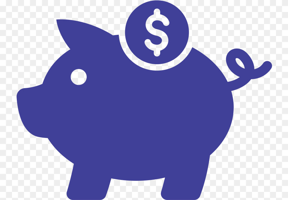 Piggy Bank Saving Money Insurance Blue Piggy Bank Clipart, Baby, Person, Piggy Bank Free Png