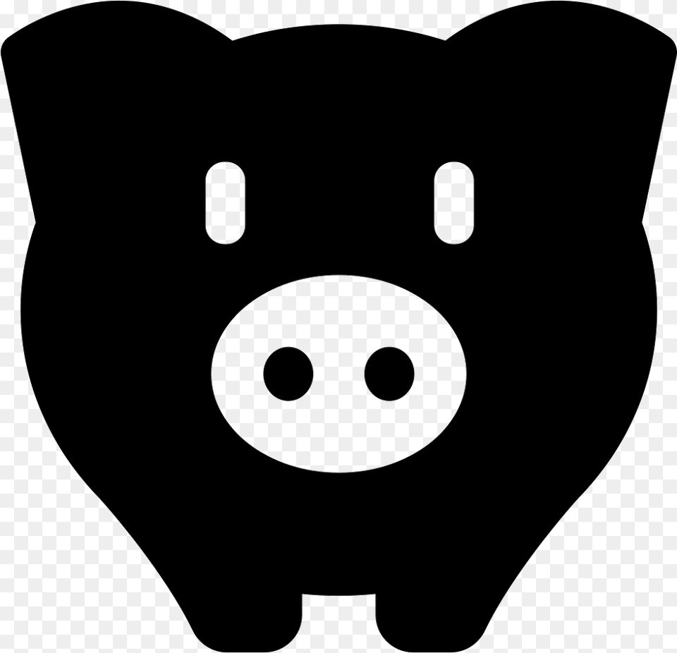 Piggy Bank To Save Money Pig Svg, Stencil, Piggy Bank, Snout, Animal Free Png Download