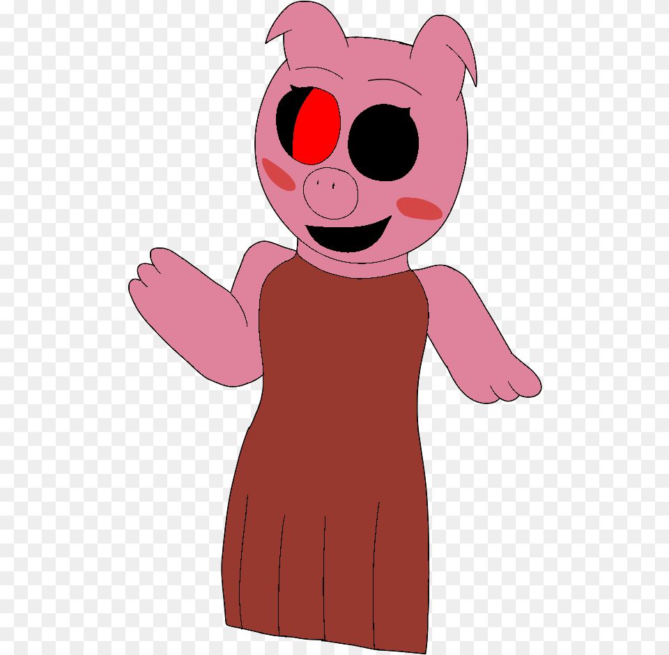 Piggy By Tattyartmemes On Newgrounds Piggy Roblox Characters, Cartoon, Baby, Person Png Image