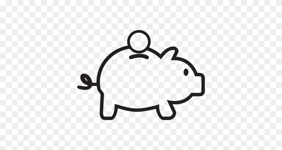 Piggy Piggy Bank Icon Icons, Stencil, Piggy Bank Free Transparent Png