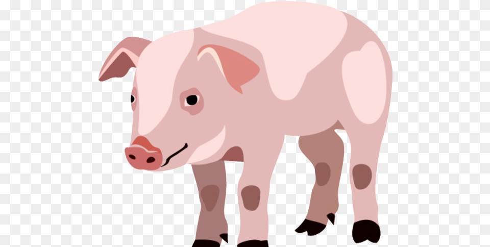 Piglet Domestic Pig Cartoon Piglet Pig Silhouette, Animal, Hog, Mammal, Boar Free Png Download