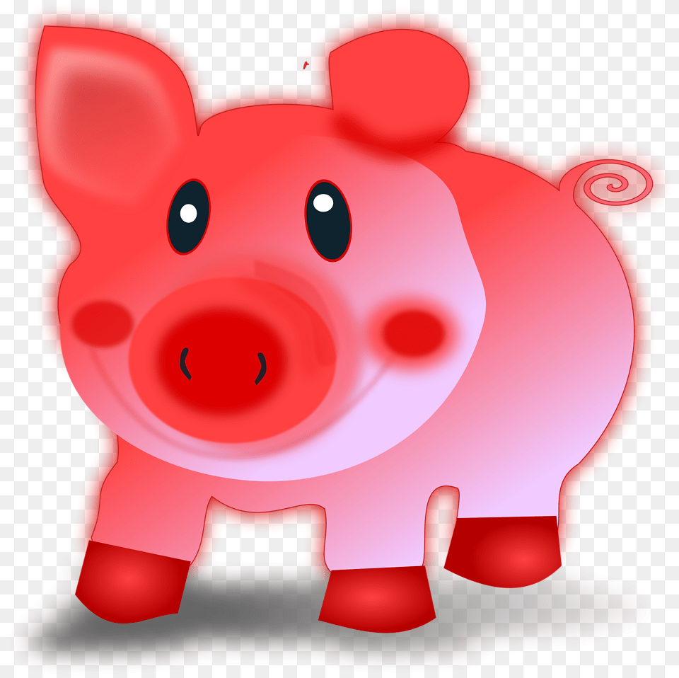 Piglet Red Pig Clipart, Birthday Cake, Cake, Cream, Dessert Png Image