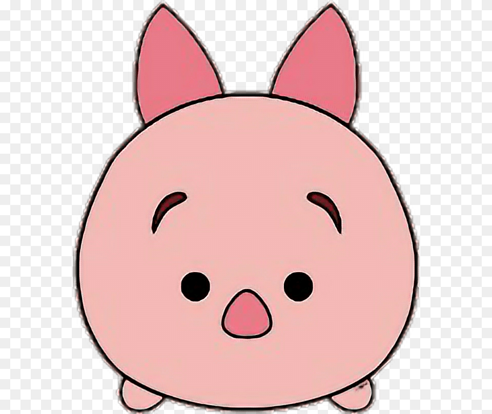 Piglet Tsum Tsum Characters Clipart, Piggy Bank Png Image