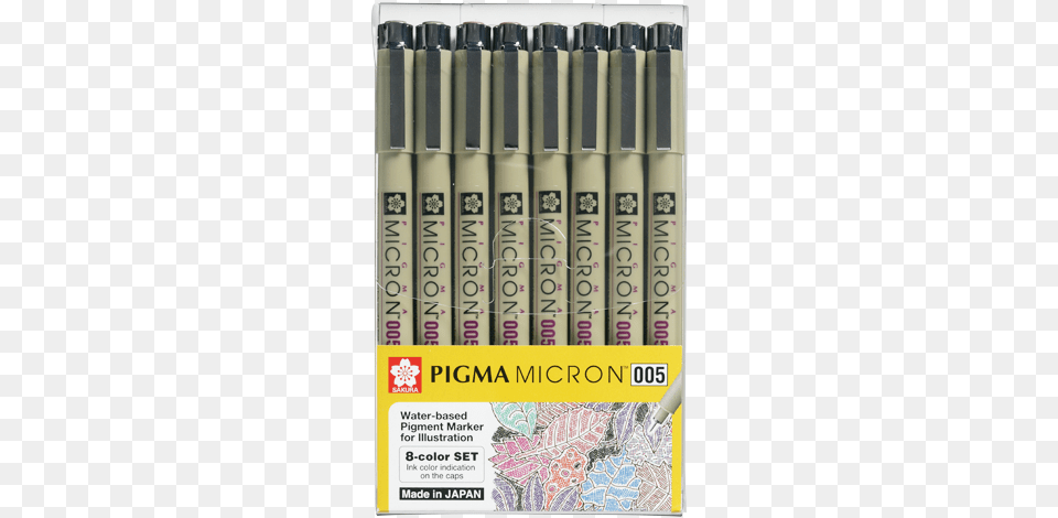Pigma Micron 05 Pens 8 Colour Set Sakura, Marker, Cricket, Cricket Bat, Sport Free Png Download
