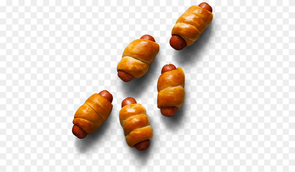 Pigs In A Blanket Transparent, Food, Bread, Croissant Free Png