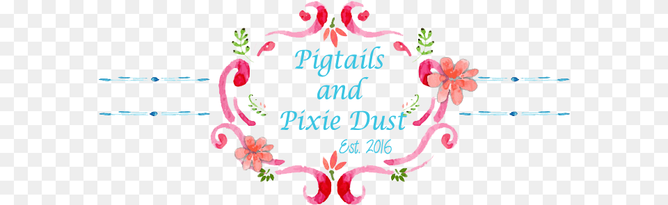 Pigtails And Pixie Dust Floral, Pattern, Embroidery Free Png