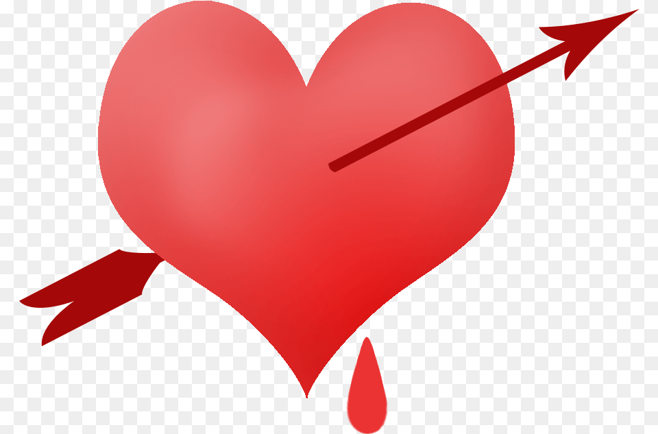Piinched Heart With Blood Drop And Arrow Blood Drop Heart Logo, Balloon, Animal, Fish, Sea Life Free Transparent Png