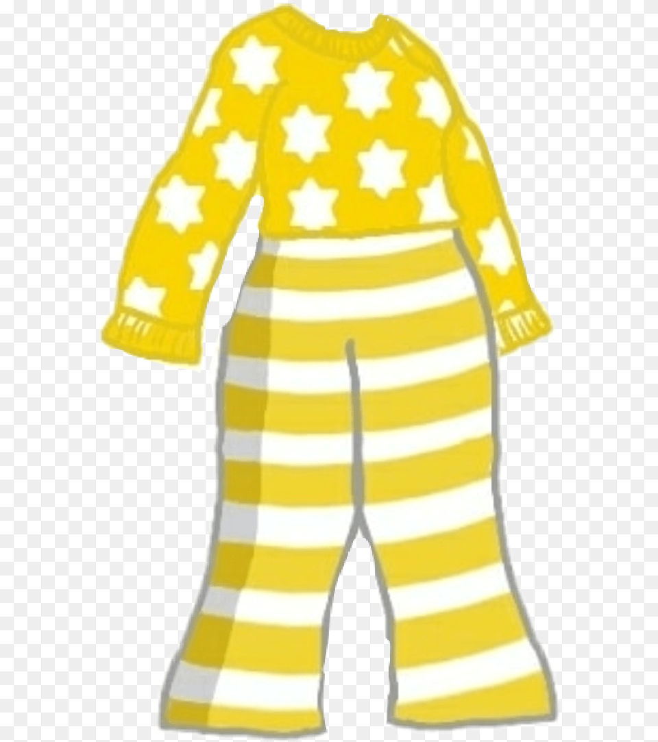 Pijama Yellow Gachalife Gacha Gacha Verse Gachastudio One Piece Garment, Clothing, Pants, Pajamas, Person Png