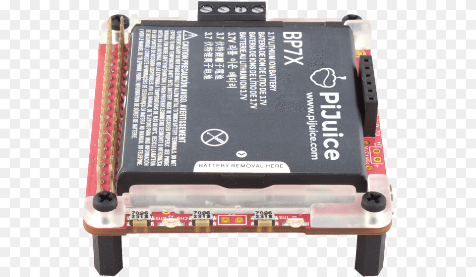 Pijuice Hat A Portable Power Platform For Every Raspberry Electronic Component, Adapter, Computer Hardware, Electronics, Hardware Free Png