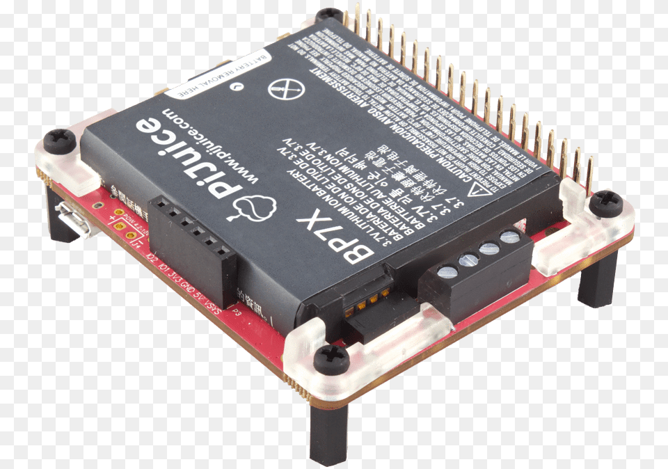 Pijuice Hat A Portable Power Platform For Every Raspberry Raspberry Pi Battery Hat, Computer Hardware, Electronics, Hardware, Adapter Free Png Download