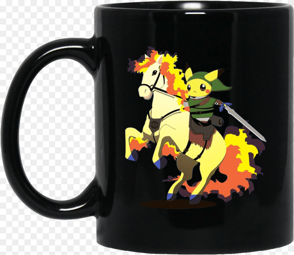 Pika Hero On Fire Horse Pokemon Mug, Cup, Beverage, Coffee, Coffee Cup Free Png