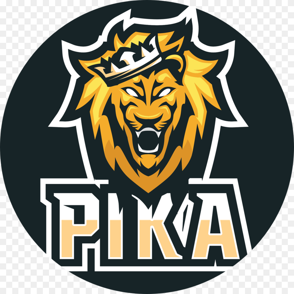 Pika Infographics2x Lion Logo Sticker, Emblem, Symbol, Person Free Png Download