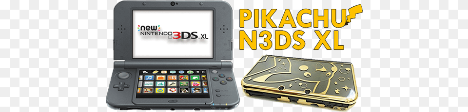 Pika New Nintendo 3ds Xl Metallic Black, Computer, Computer Hardware, Electronics, Hardware Png Image