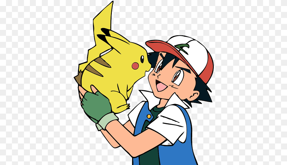 Pikachu And Ash, Baby, Person, Face, Head Free Png Download