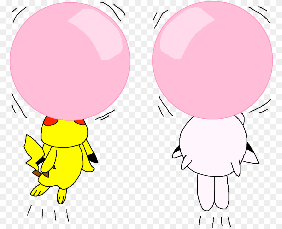 Pikachu And Jigglypuff Floating Bubble Dot, Balloon, Baby, Person Png Image