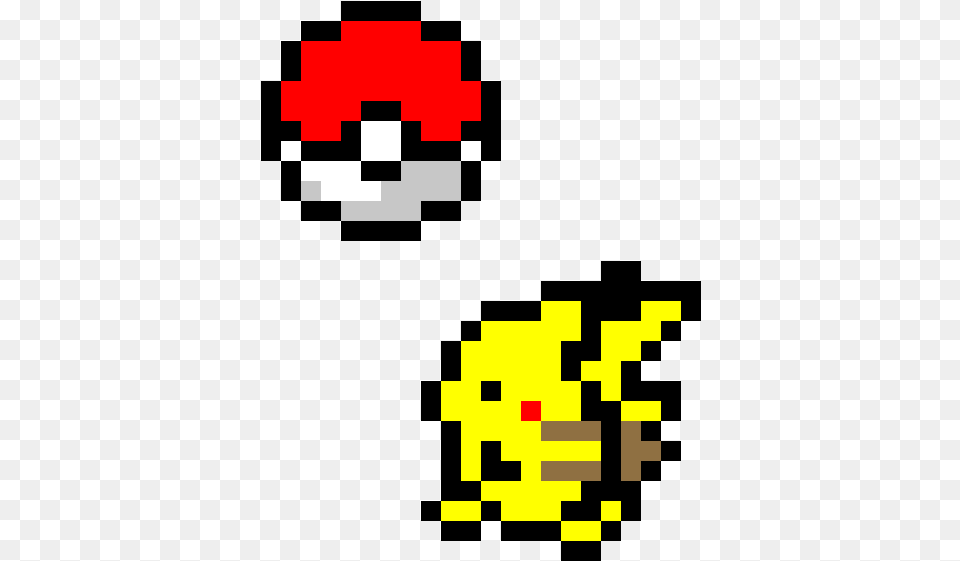 Pikachu And Pokeball Pixel Art Pikachu And Pokeball Pixels Pixel Art Pokemon Ball, First Aid Free Png Download