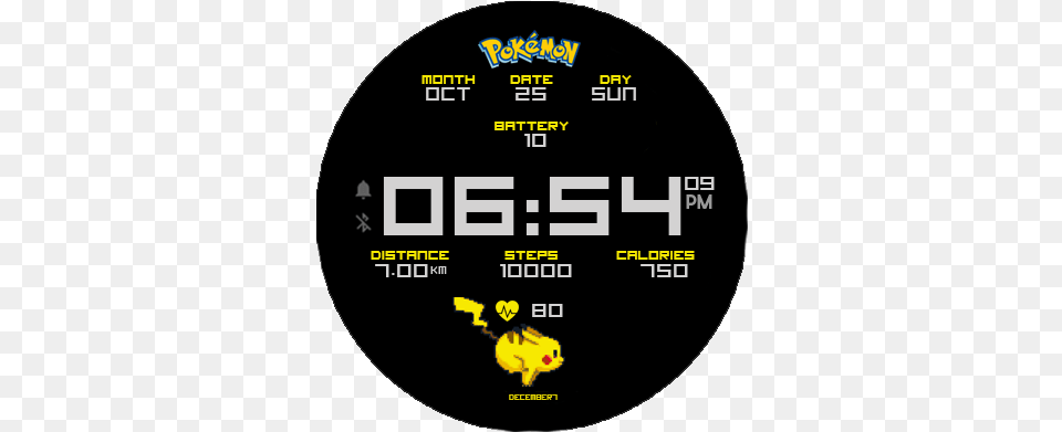 Pikachu Animation By December7 Amazfit Gtr U2022 42mm Dot, Scoreboard, Qr Code Png Image