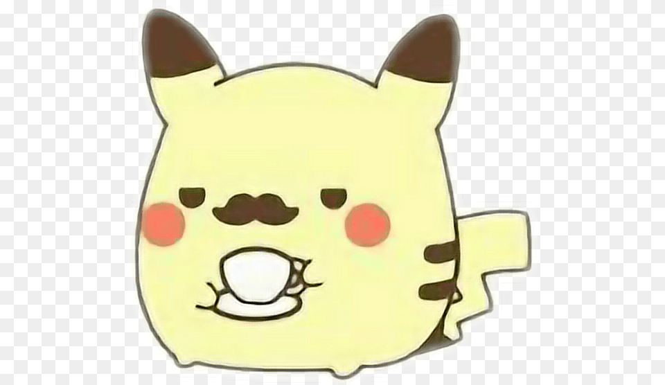 Pikachu Bigote Cafe Pikachu Moustache, Bag, Cup, Plush, Toy Png Image