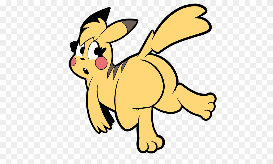 Pikachu Butt Know Your Meme, Cartoon, Animal, Kangaroo, Mammal Free Png