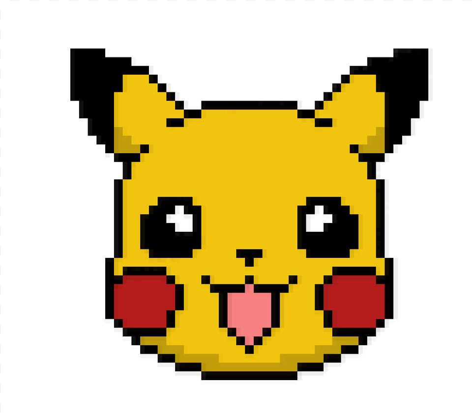 Pikachu Face Cute Pikachu Pixel Art, Plush, Toy Png Image