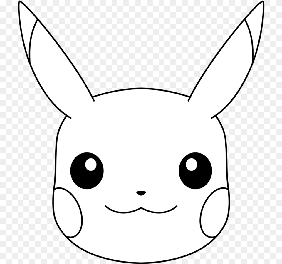 Pikachu Face Pikachu Face Coloring Page, Animal, Fish, Sea Life, Shark Free Png Download