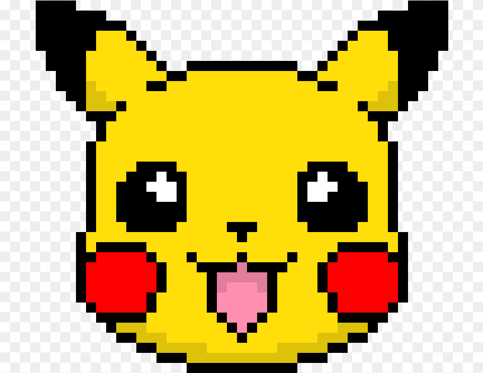 Pikachu Head Pixel Art, First Aid Free Png Download