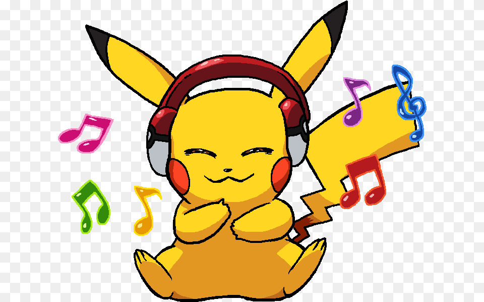 Pikachu Listening To Music, Baby, Person, Face, Head Png Image