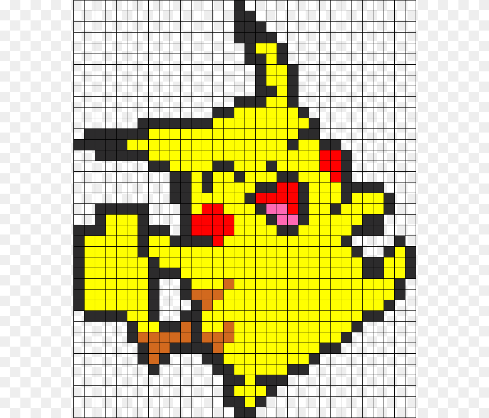 Pikachu Perler Bead Pattern Bead Sprite Bead Png Image