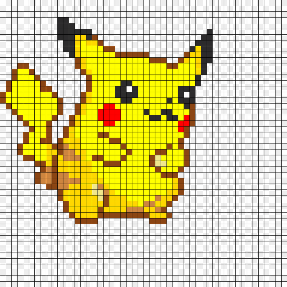 Pikachu Perler Bead Pokemon Patterns, Art, Person, Face, Head Free Png