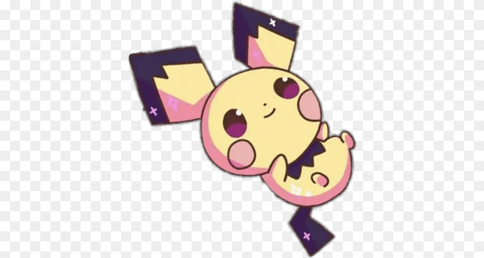 Pikachu Pichu Cute Stickers For Whatsapp Pichu Stickers, Purple, Disk Free Png