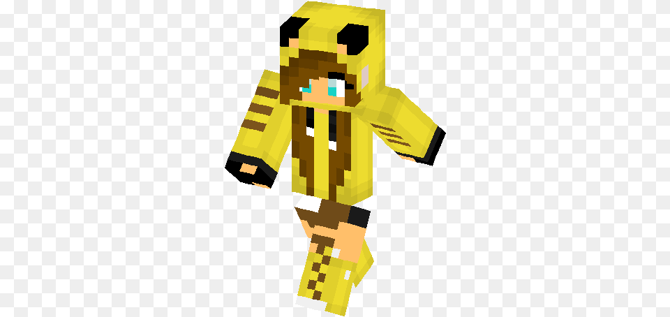 Pikachu Skin Minecraft Skins Skin Pokemon Di Minecraft, Clothing, Coat, Person, Animal Png Image