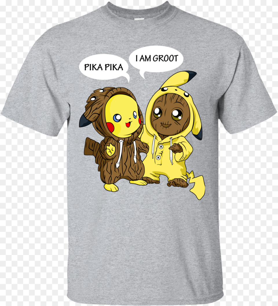 Pikachu Swap Groot Teach The Cutest Pumpkins In The Patch Shirt, Clothing, T-shirt, Baby, Person Png Image