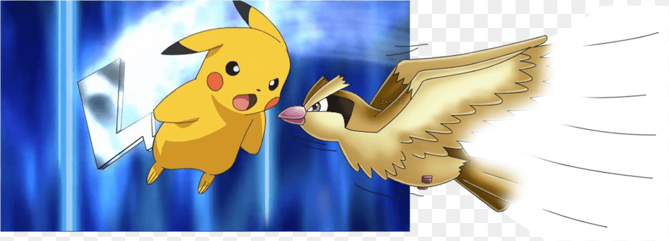 Pikachu Vs Pidgey, Animal, Fish, Sea Life, Shark Png Image