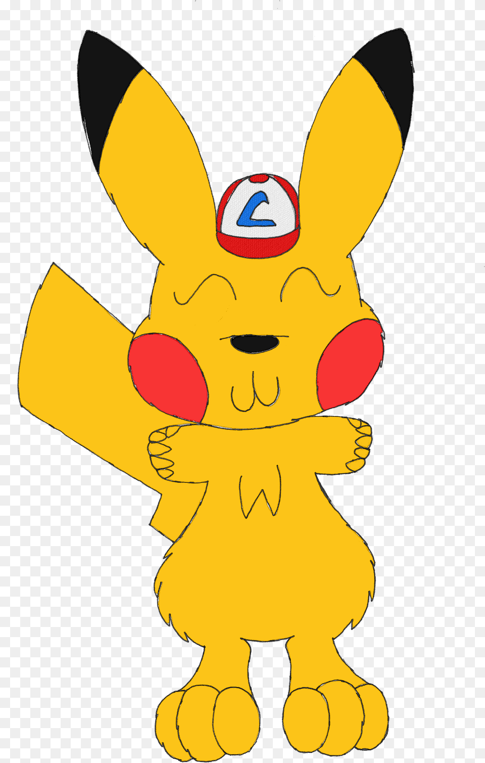 Pikachu With Ash S Hat Cartoon, Baby, Person, Plush, Toy Free Transparent Png