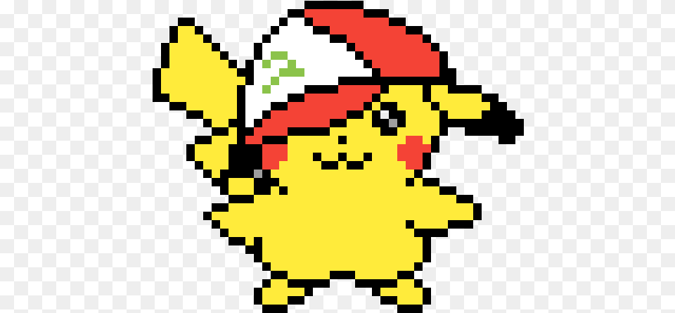 Pikachu With Hat Pixel Art Png Image