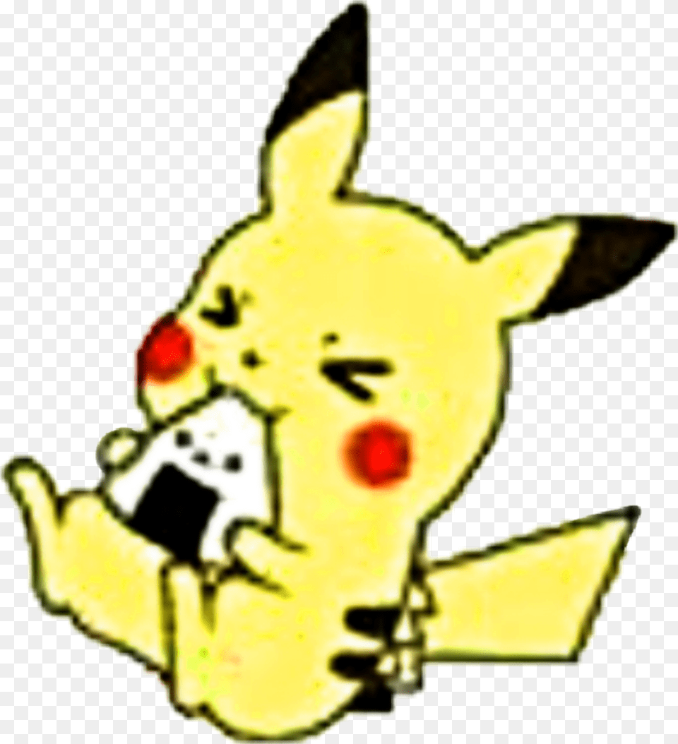 Pikachu Yellow Kawaii Pokemon Cute Smiley Food Clipart Pikachu Chibi, Plush, Toy Png