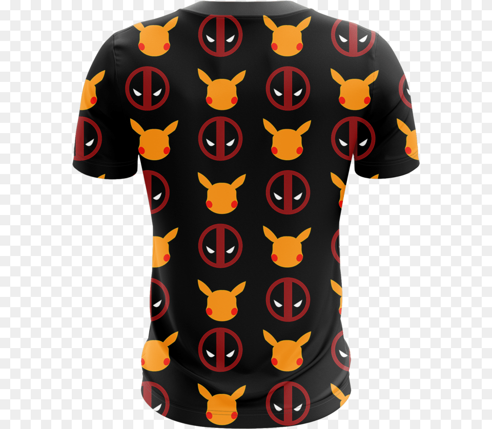 Pikapool Deadpool And Pikachu Unisex 3d T Shirt Fullprinted Deadpool, Clothing, T-shirt, Pattern Free Transparent Png