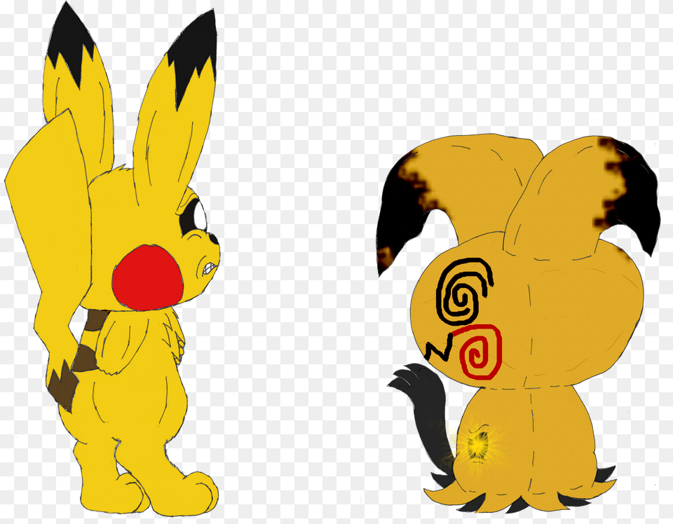 Pikatwo Vs Mimikyu Weasyl Free Png Download