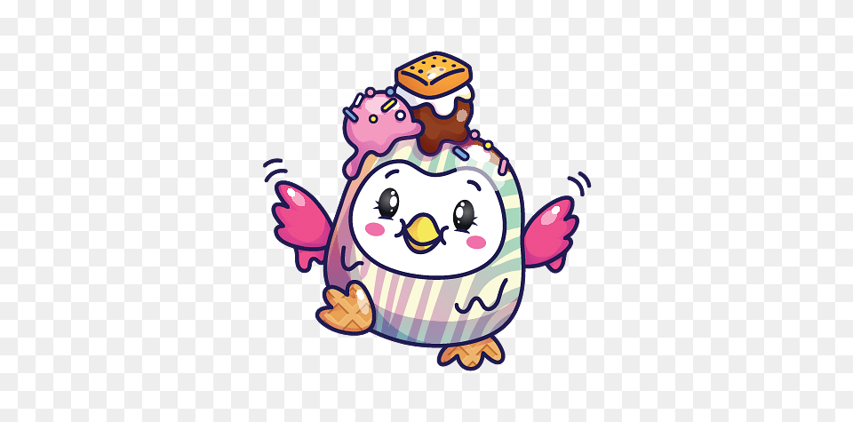 Pikmi Pop Barney The Barn Owl, Baby, Person, Cream, Dessert Png