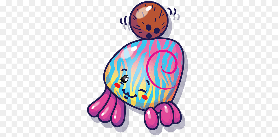Pikmi Pop Craw The Hermit Crab, Balloon, Animal, Sea Life Free Png