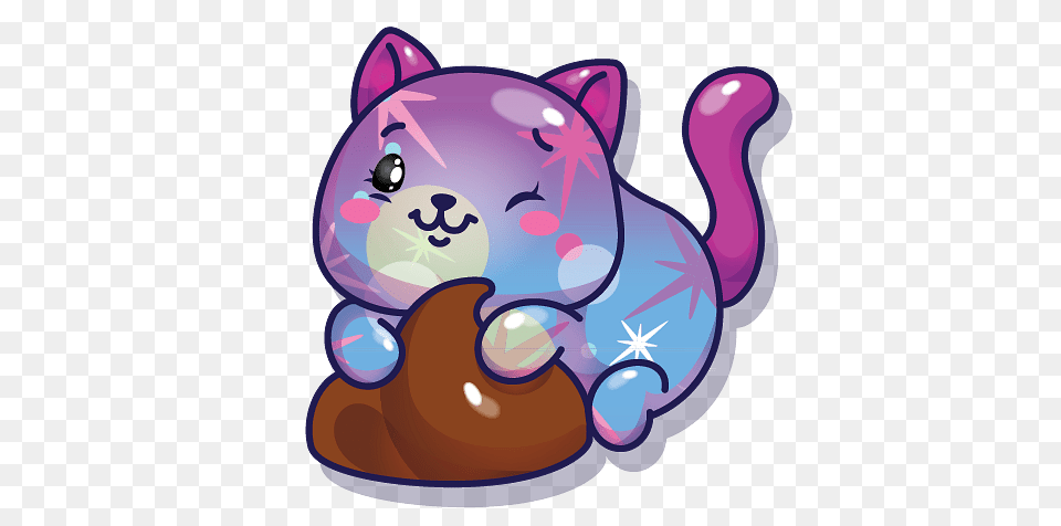 Pikmi Pop Crumble The Kitten, Purple Png Image
