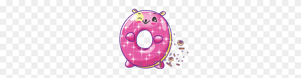 Pikmi Pop Goodie The Hamster, Food, Sweets, Donut, Disk Png